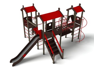 Детский игровой комплекс Городские кварталы Н-1500 ДИО 05055