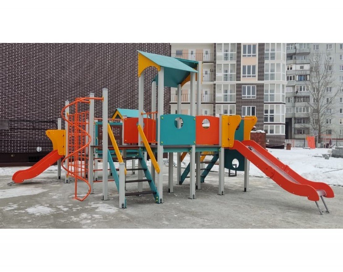 Детский игровой комплекс Викинг Н-1200 + горка 750 мм ДИО 13080.1 - вид 2