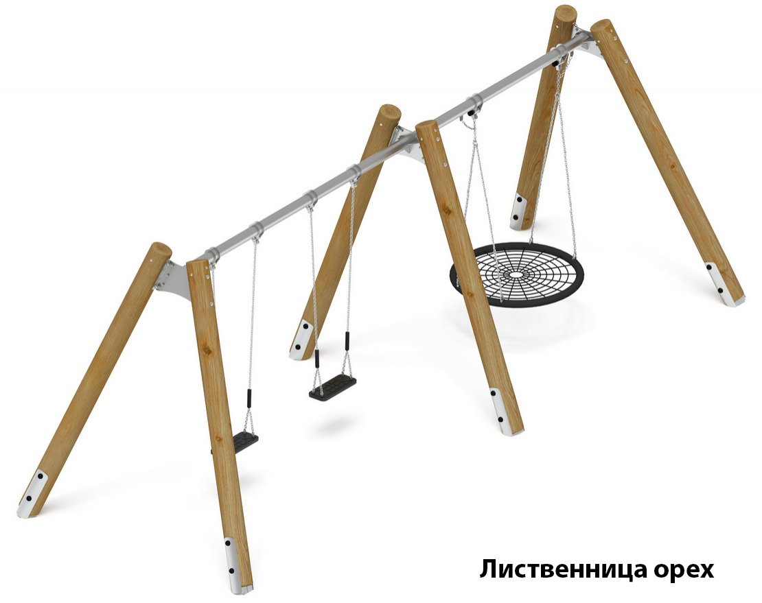 Качели Единство (лиственница) 4 - вид 2